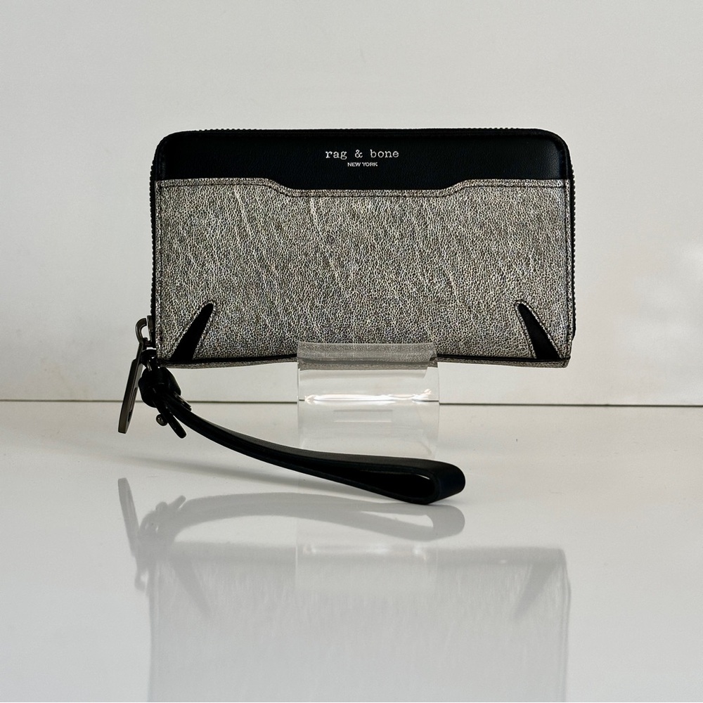 Rag&Bone Metallic Leather Devon Mobile Wallet